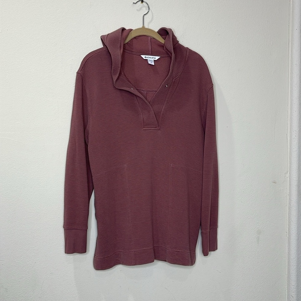 Athleta Knit Hoddy Long Sleeve Pull Over